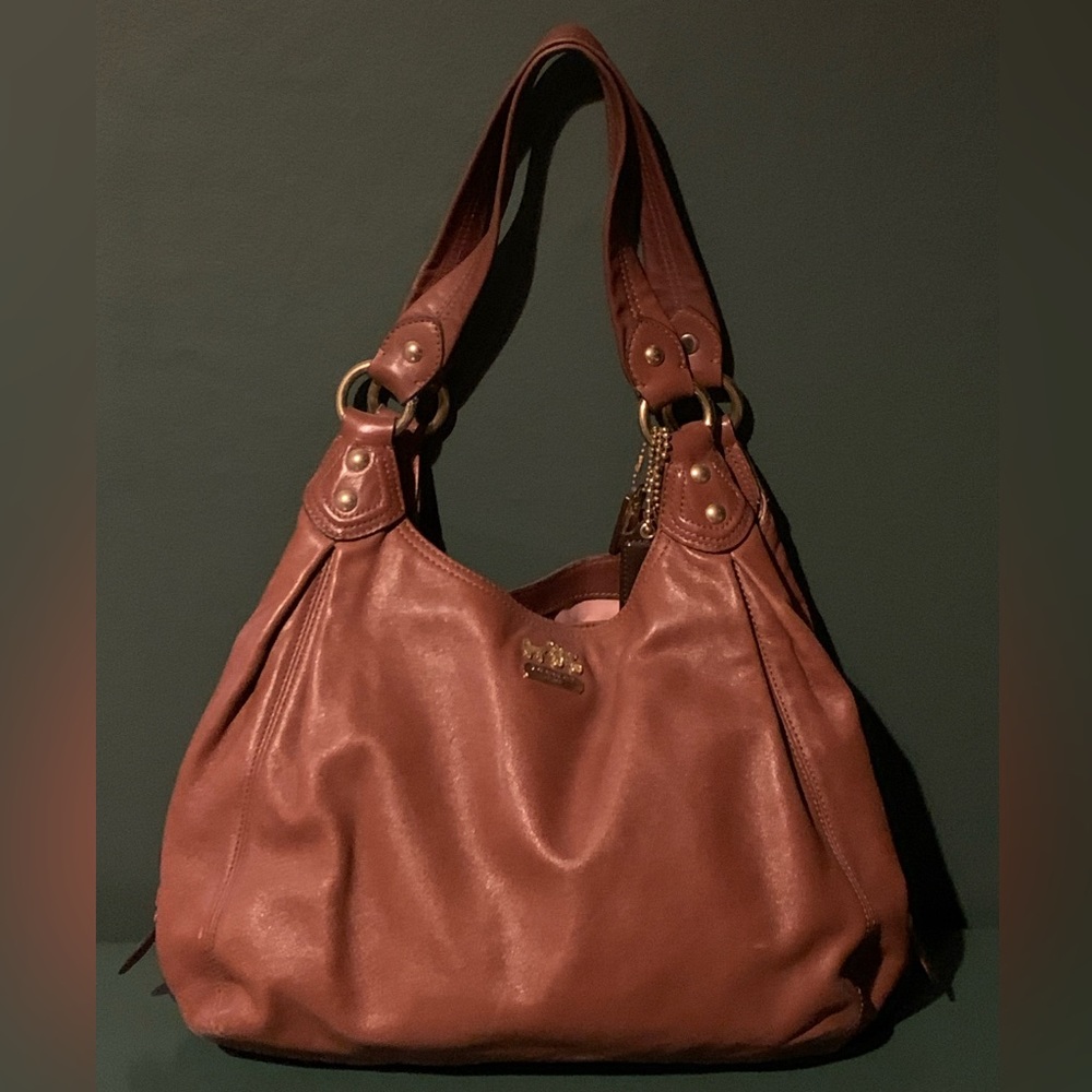 Coach purse in brown leather